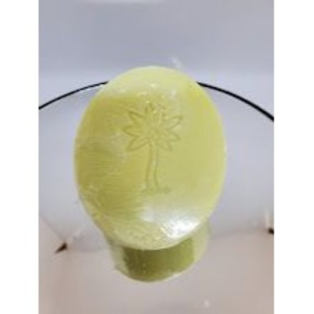 Handcrafted Aloe Vera Soap Bar With Palm Tree Design
